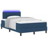 vidaXL Letto a molle con materasso con led Blu 120 x 190 cm Tessuto