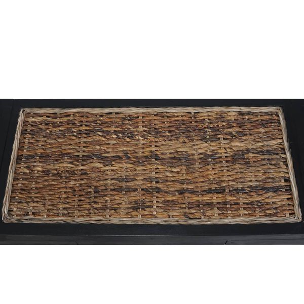 vidaXL Panca 120 cm Marrone Scuro in Abaca
