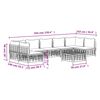 vidaXL Set Divani da Giardino 8 pz con Cuscini Antracite in Polyrattan