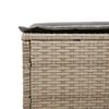 vidaXL Lettini Prendisole 2 pz con Cuscini Beige in Polyrattan