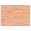 vidaXL Piano Scrivania 80x55x2,5 cm in Legno Massello di Faggio