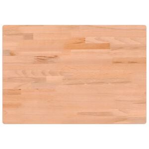 vidaXL Piano Scrivania 80x55x2,5 cm in Legno Massello di Faggio
