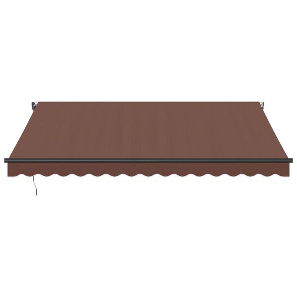 vidaXL Tenda da Sole Retrattile Automatica Marrone 400x350 cm