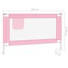 vidaXL Sponda Letto di Sicurezza per Bambini Rosa 120x25 cm Tessuto