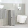 vidaXL Mobile da Bagno con Portarotolo Grigio Sonoma 20,5x22x72 cm