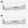 vidaXL Set divano sezionale con cuscino 8 pcs Naturale e Beige
