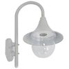 vidaXL Lampada da Parete da Giardino E27 42 cm in Alluminio Bianco