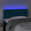 vidaXL Testiera a LED Blu Scuro 100x7x78/88 cm in Velluto