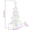 vidaXL Albero di Natale con 160 LED Multicolore 150 cm Acrilico
