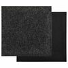 vidaXL Tappeto 20 pcs Nero 50 x 50 x 0,5 cm Bitume