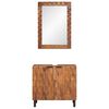 vidaXL Set da Bagno Acacia Marrone Winish Legno di mango massello