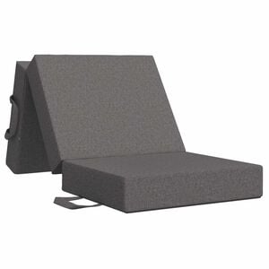 vidaXL Divano Letto Pieghevole 75 x 63 x 45 cm Grigio Chiaro