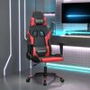vidaXL Sedia da Gaming Nera e Rossa in Similpelle