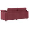 vidaXL Divano Rosso Vino 180 x 77 x 82 cm Tessuto