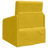 vidaXL Divano letto Giallo 65 x 80 x 83 cm Velluto