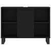 vidaXL Mobile da Bagno Nero 80x33x60 cm in Legno Multistrato
