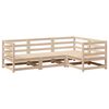 vidaXL Set Divani da Giardino 4 pz in Legno Massello di Pino