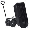 vidaXL Carrello Manuale Ribaltabile da Giardino 300 kg 75 L Nero
