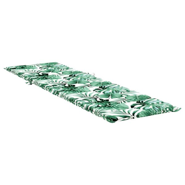 vidaXL Cuscino per Lettino con Motivo a Foglie in Tessuto Oxford