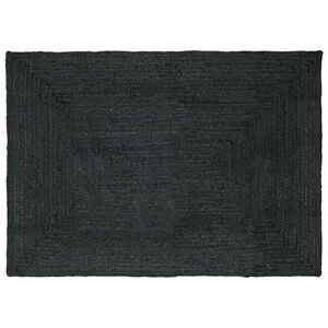 vidaXL Tappeto da Area Grigio Scuro 240 x 340 cm Juta