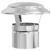 vidaXL Copertura per Camino Argento 20 x 20 x 18 cm Acciaio Inox