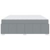 vidaXL Struttura del letto Grigio chiaro 200 x 200 cm Tessuto