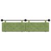 vidaXL Testata appesa Verde chiaro 210 x 55 x 5 cm Velluto