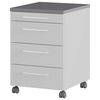 Germania Schedario con Ruote GW-Profi 2.0 42x49x61cm Grigio e Grafite