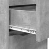 vidaXL Comodino Grigio cemento 40 x 30 x 467 cm Legno multistrato