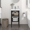 vidaXL Struttura per Lavabo da Bagno Nera 40x38x83 cm in Ferro