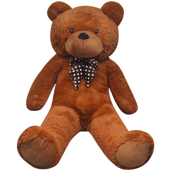 vidaXL Orsacchiotto di Peluche Marrone 242 cm