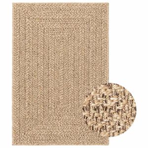 vidaXL Tappeto ZIZUR 120x170 cm Aspetto Iuta per Interni ed Esterni