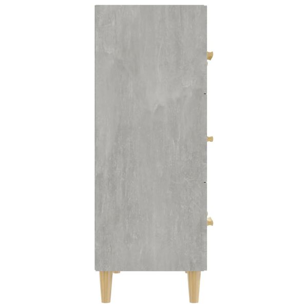 vidaXL Credenza Grigio Cemento 70x34x90 cm in Legno Multistrato