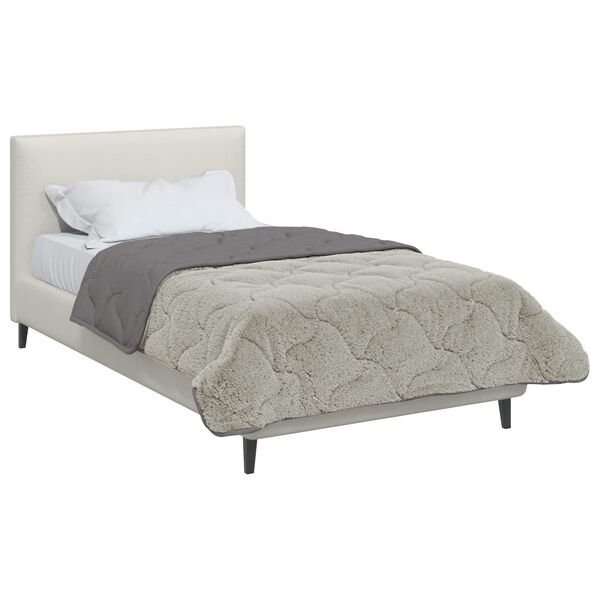 vidaXL Duvet Estivo Trapuntato Grigio chiaro 140 x 220 cm