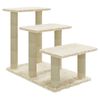 vidaXL Albero per Gatti con Tiragraffi in Sisal Crema 50,5 cm