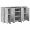 vidaXL Credenza Grigio sonoma 120 x 41 x 75 cm Legno multistrato