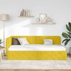 vidaXL Cornice del letto ad angolo Giallo 100 x 200 cm Velluto