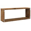 vidaXL Mensole a Cubo Muro 2 pz Legno Antico 60x15x23 cm in Truciolato