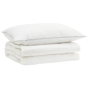 vidaXL Set di piumoni in piume d&rsquo;oca al 90% FULDA 2 pz 140 x 200 cm