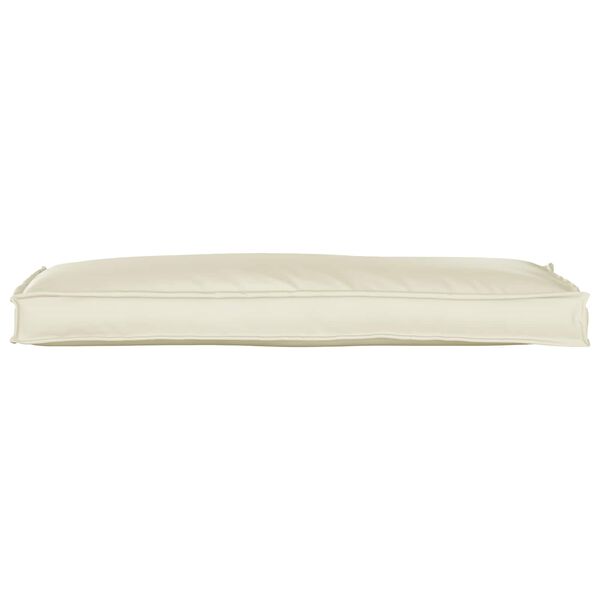 vidaXL Cuscino Crema 110 x 40 x 8 cm Tessuto Oxford