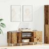 vidaXL Mobile porta vinili Legno vecchio 121 x 38 x 48 cm