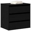 vidaXL Mobile con Cassetti Nero 60 x 41 x 58 cm Legno multistrato