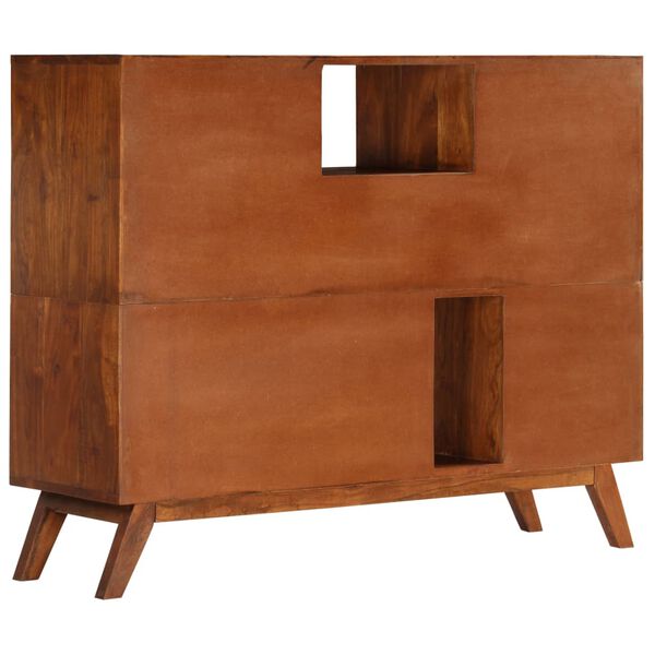 vidaXL Credenza 115x35x86 cm Legno Massello di Acacia