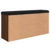 vidaXL Panca Porta Scarpe Rovere Marrone 102x32x50cm Legno Multistrato