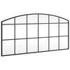 vidaXL Specchio da Parete Nero 100x50 cm Arco in Ferro