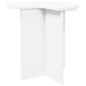 vidaXL Tavolo laterale Bianco &Oslash; 39 x 38 cm Legno ingegnerizzato