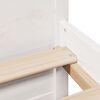 vidaXL Letto Libreria senza Materasso Bianco 140x200 cm Legno di Pino
