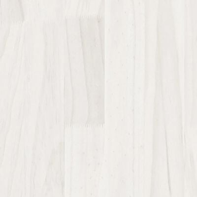 vidaXL Fioriere da Giardino 2 pz Bianche 70x70x70 cm in Legno di Pino