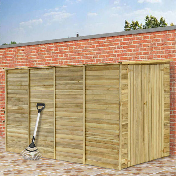 vidaXL Rimessa Attrezzi da Giardino 315x159x178 cm in Pino Impregnato