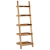 vidaXL Ladder Shelf Brown 75x37x205 cm solido Mango Legno